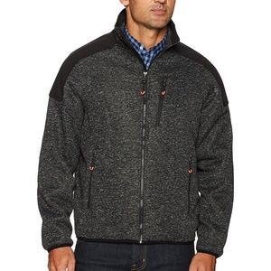 Men's Zip up Sweater Fleece Jacket With Soft Shell